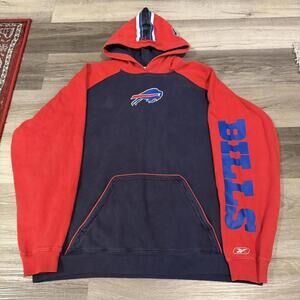 buffalo bills reebok hoodie 00s XXL